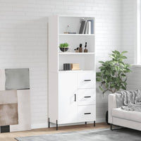Thumbnail for Highboard Weiß 69,5x34x180 cm Holzwerkstoff