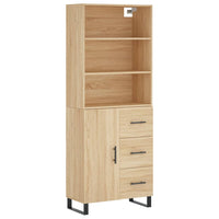 Thumbnail for Highboard Sonoma-Eiche 69,5x34x180 cm Holzwerkstoff