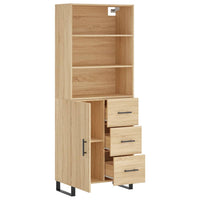 Thumbnail for Highboard Sonoma-Eiche 69,5x34x180 cm Holzwerkstoff
