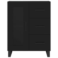 Thumbnail for Highboard Schwarz 69,5x34x180 cm Holzwerkstoff