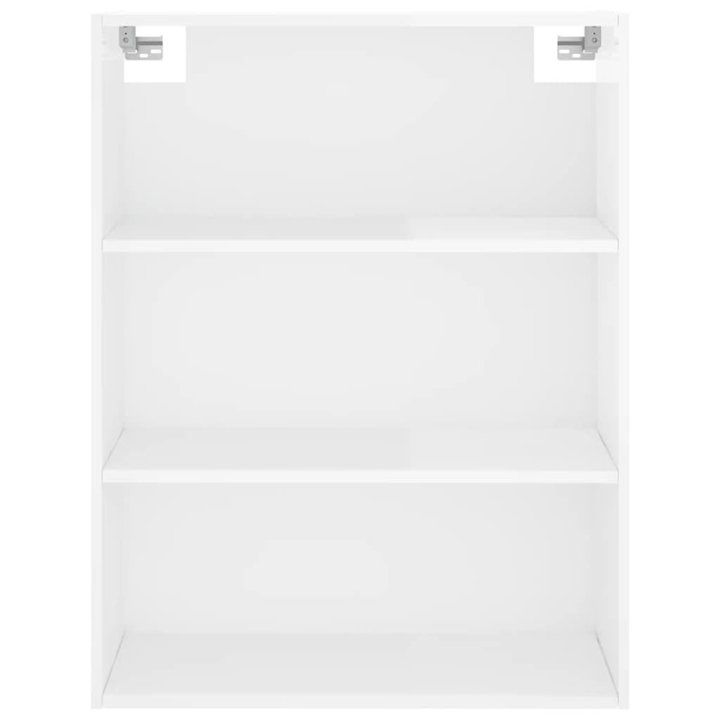 Highboard Hochglanz-Weiß 69,5x32,5x180 cm Holzwerkstoff