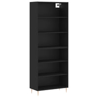 Thumbnail for Highboard Schwarz 69,5x32,5x180 cm Holzwerkstoff