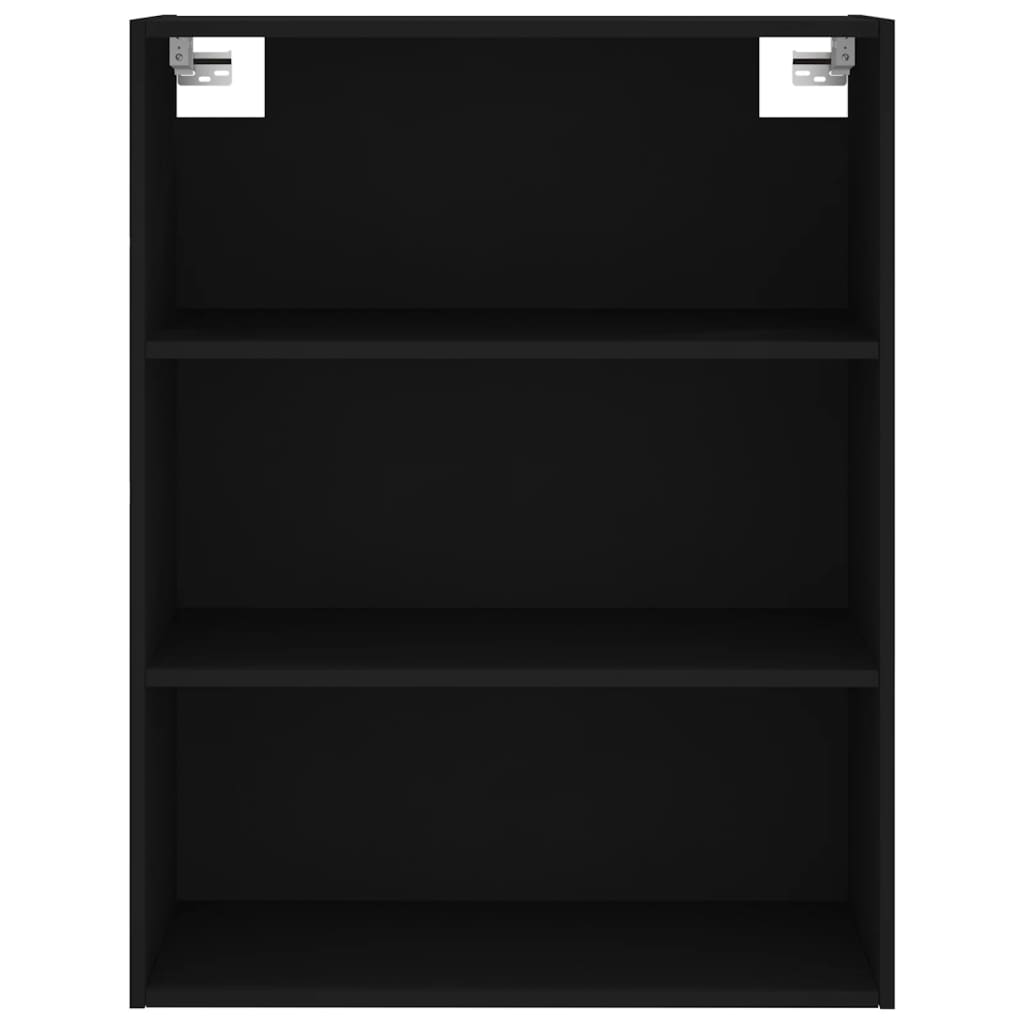 Highboard Schwarz 69,5x32,5x180 cm Holzwerkstoff