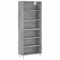 Thumbnail for Highboard Grau Sonoma 69,5x32,5x180 cm Holzwerkstoff