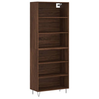 Thumbnail for Highboard Braun Eichen-Optik 69,5x32,5x180 cm Holzwerkstoff