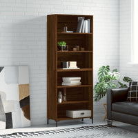 Thumbnail for Highboard Braun Eichen-Optik 69,5x32,5x180 cm Holzwerkstoff