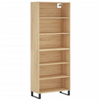 Thumbnail for Highboard Sonoma-Eiche 69,5x32,5x180 cm Holzwerkstoff