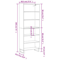 Thumbnail for Highboard Sonoma-Eiche 69,5x32,5x180 cm Holzwerkstoff