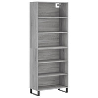 Thumbnail for Highboard Grau Sonoma 69,5x32,5x180 cm Holzwerkstoff