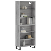 Thumbnail for Highboard Grau Sonoma 69,5x32,5x180 cm Holzwerkstoff