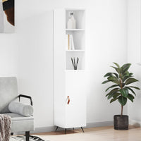Thumbnail for Highboard Weiß 34,5x34x180 cm Holzwerkstoff
