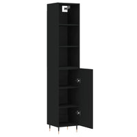 Thumbnail for Highboard Schwarz 34,5x34x180 cm Holzwerkstoff
