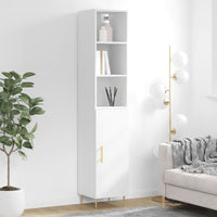 Thumbnail for Highboard Weiß 34,5x34x180 cm Holzwerkstoff
