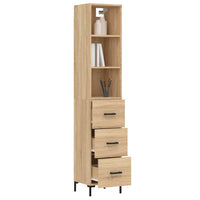 Thumbnail for Highboard Sonoma-Eiche 34,5x34x180 cm Holzwerkstoff