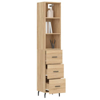 Thumbnail for Highboard Sonoma-Eiche 34,5x34x180 cm Holzwerkstoff