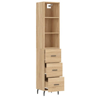 Thumbnail for Highboard Sonoma-Eiche 34,5x34x180 cm Holzwerkstoff