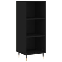 Thumbnail for Highboard Schwarz 34,5x32,5x180 cm Holzwerkstoff
