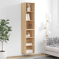 Thumbnail for Highboard Sonoma-Eiche 34,5x32,5x180 cm Holzwerkstoff