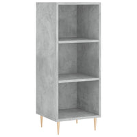Thumbnail for Highboard Betongrau 34,5x32,5x180 cm Holzwerkstoff