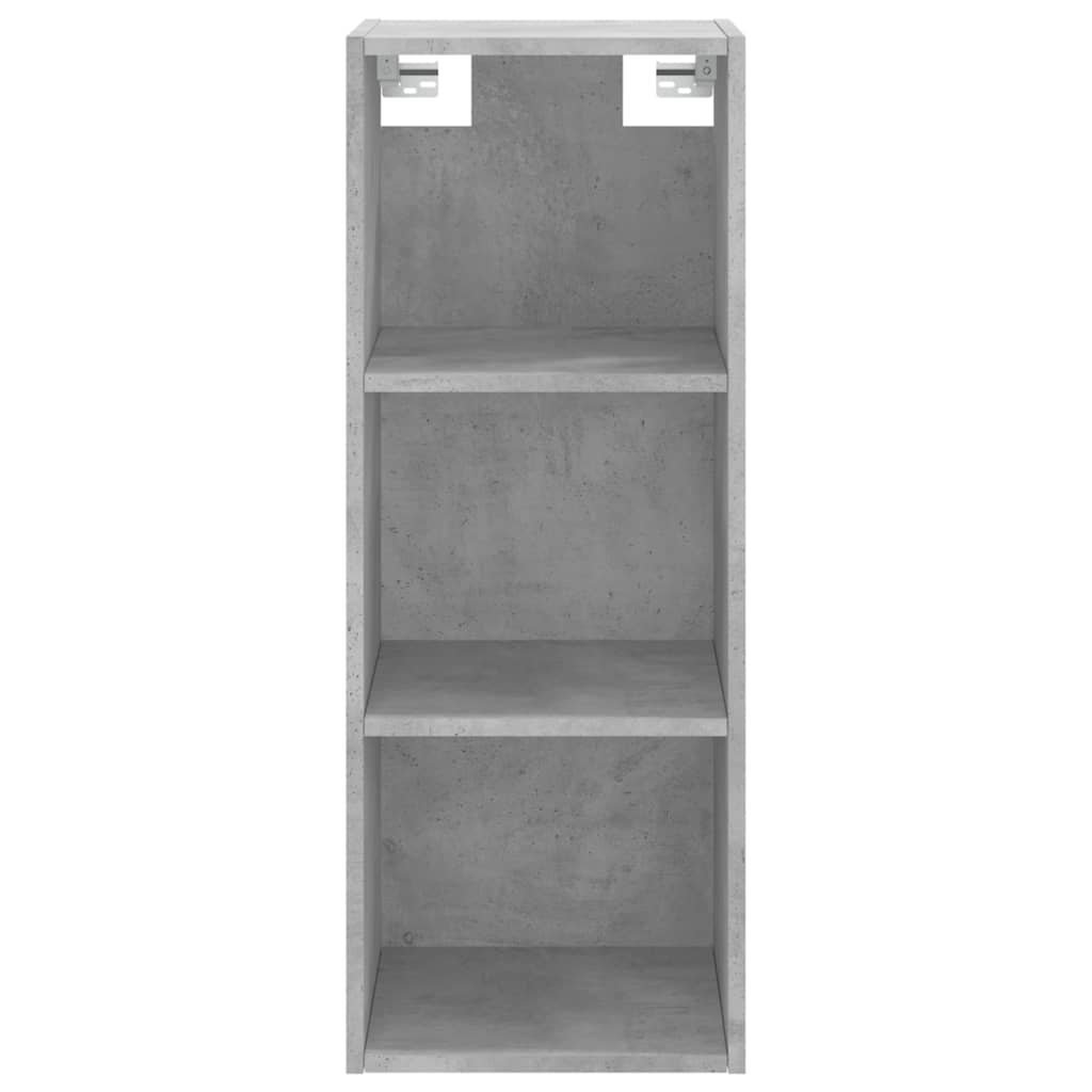 Highboard Betongrau 34,5x32,5x180 cm Holzwerkstoff