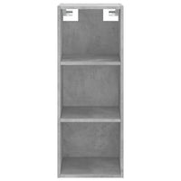 Thumbnail for Highboard Betongrau 34,5x32,5x180 cm Holzwerkstoff