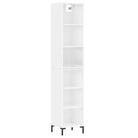 Thumbnail for Highboard Hochglanz-Weiß 34,5x32,5x180 cm Holzwerkstoff