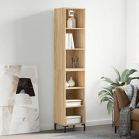 Thumbnail for Highboard Sonoma-Eiche 34,5x32,5x180 cm Holzwerkstoff