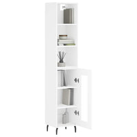 Thumbnail for Highboard Weiß 34,5x34x180 cm Holzwerkstoff