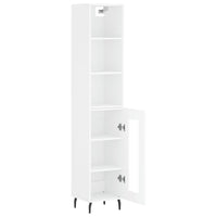 Thumbnail for Highboard Weiß 34,5x34x180 cm Holzwerkstoff