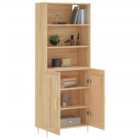 Thumbnail for Highboard Sonoma-Eiche 69,5x34x180 cm Holzwerkstoff