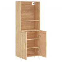 Thumbnail for Highboard Sonoma-Eiche 69,5x34x180 cm Holzwerkstoff