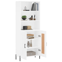 Thumbnail for Highboard Weiß 69,5x34x180 cm Holzwerkstoff