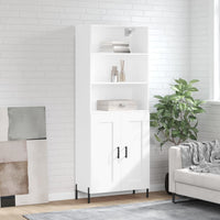 Thumbnail for Highboard Weiß 69,5x34x180 cm Holzwerkstoff
