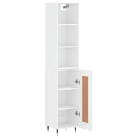 Thumbnail for Highboard Weiß 34,5x34x180 cm Holzwerkstoff