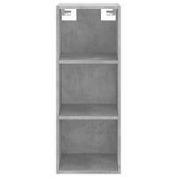 Thumbnail for Highboard Betongrau 34,5x34x180 cm Holzwerkstoff