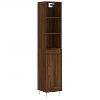 Thumbnail for Highboard Braun Eichen-Optik 34,5x34x180 cm Holzwerkstoff