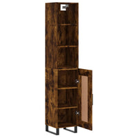 Thumbnail for Highboard Räuchereiche 34,5x34x180 cm Holzwerkstoff