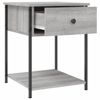 Thumbnail for Nachttische 2 Stk. Grau Sonoma 44x45x58 cm Holzwerkstoff