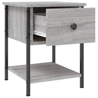 Thumbnail for Nachttische 2 Stk. Grau Sonoma 34x35,5x45 cm Holzwerkstoff