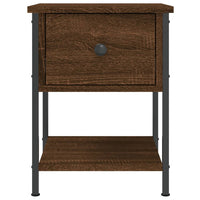 Thumbnail for Nachttische 2Stk. Braun Eichen-Optik 34x35,5x45cm Holzwerkstoff