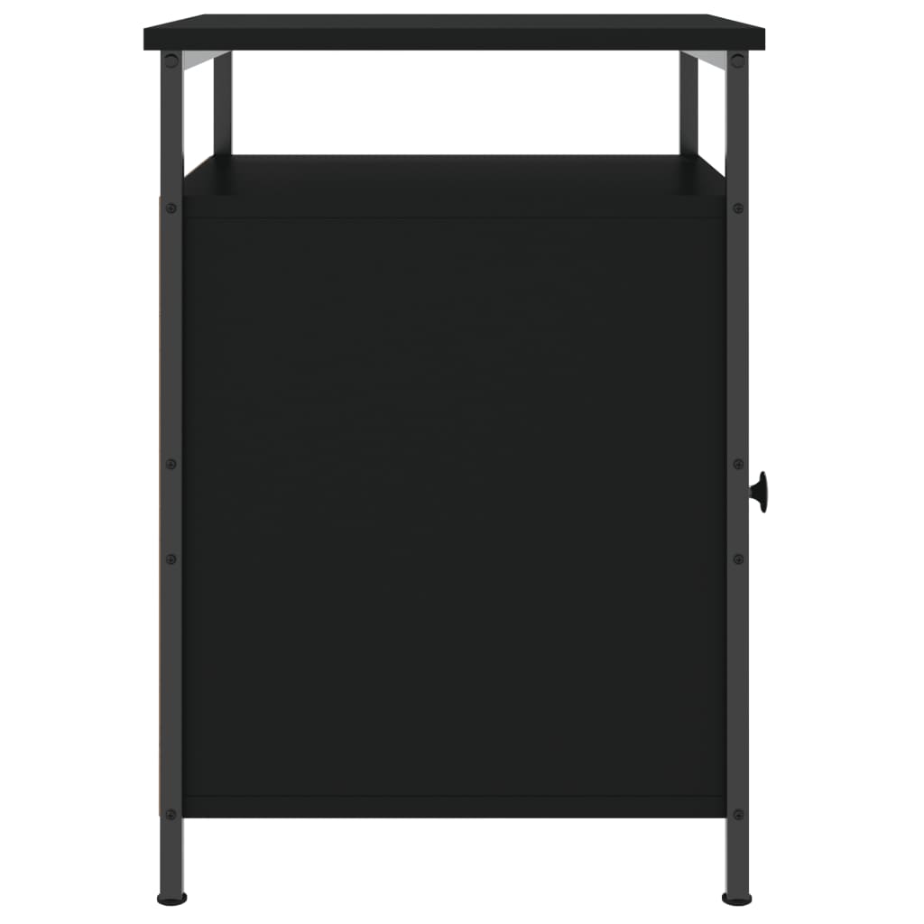 Nachttische 2 Stk. Schwarz 40x42x60 cm Holzwerkstoff