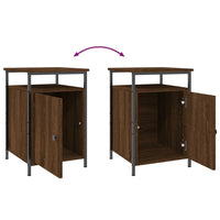 Thumbnail for Nachttische 2 Stk. Braun Eichen-Optik 40x42x60 cm Holzwerkstoff