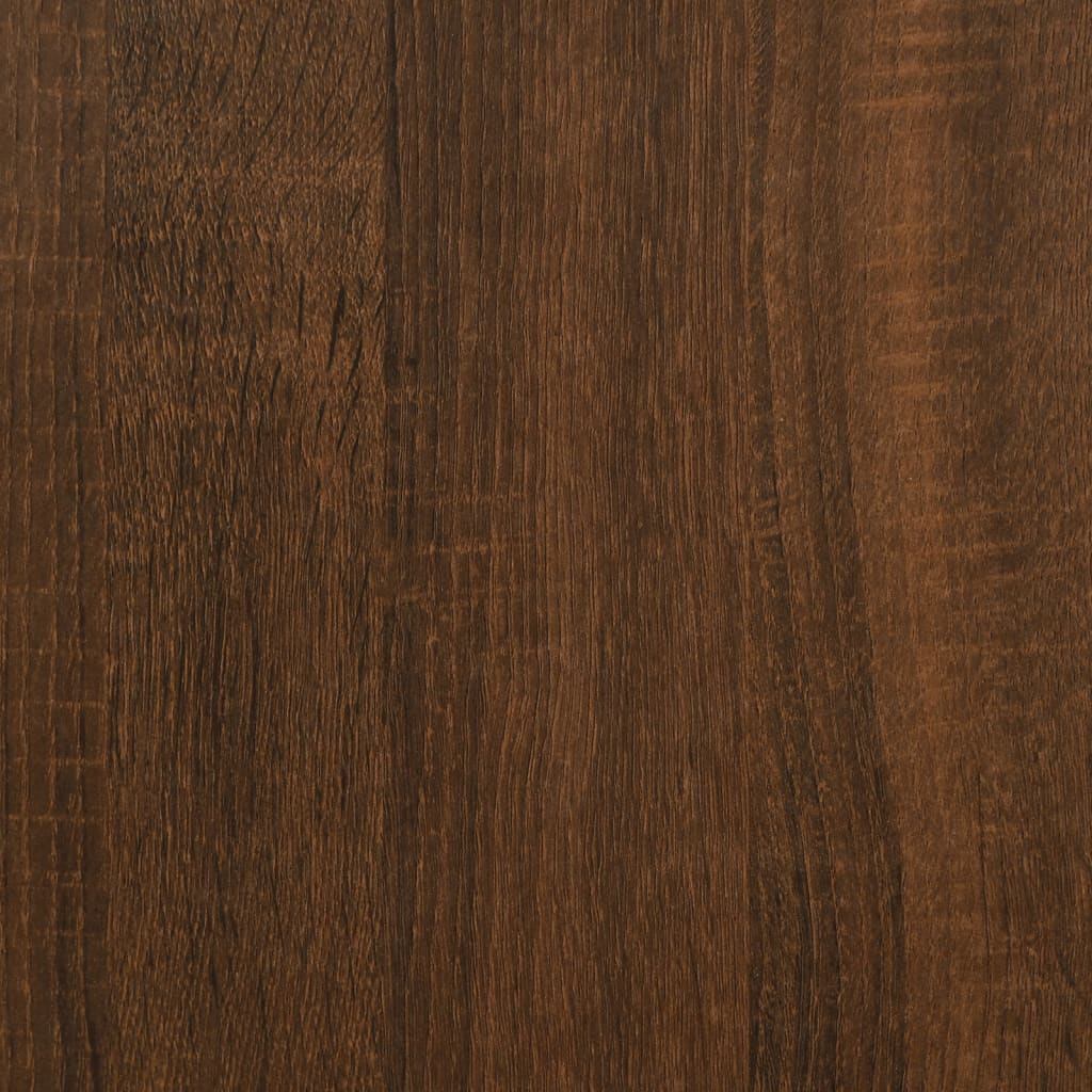 Nachttische 2 Stk. Braun Eichen-Optik 40x42x50 cm Holzwerkstoff