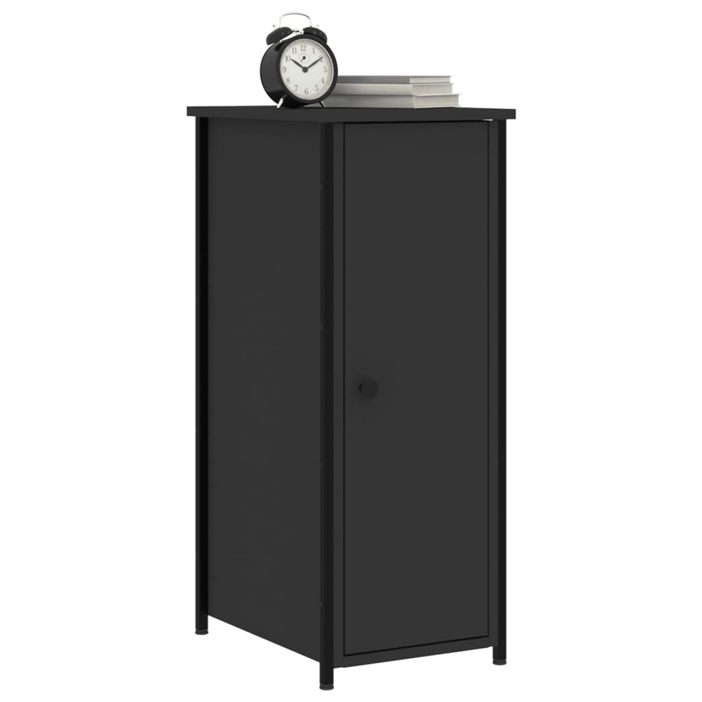 Nachttisch Schwarz 32x42x80 cm Holzwerkstoff