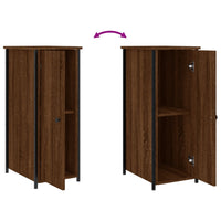 Thumbnail for Nachttische 2 Stk. Braun Eichen-Optik 32x42x80 cm Holzwerkstoff