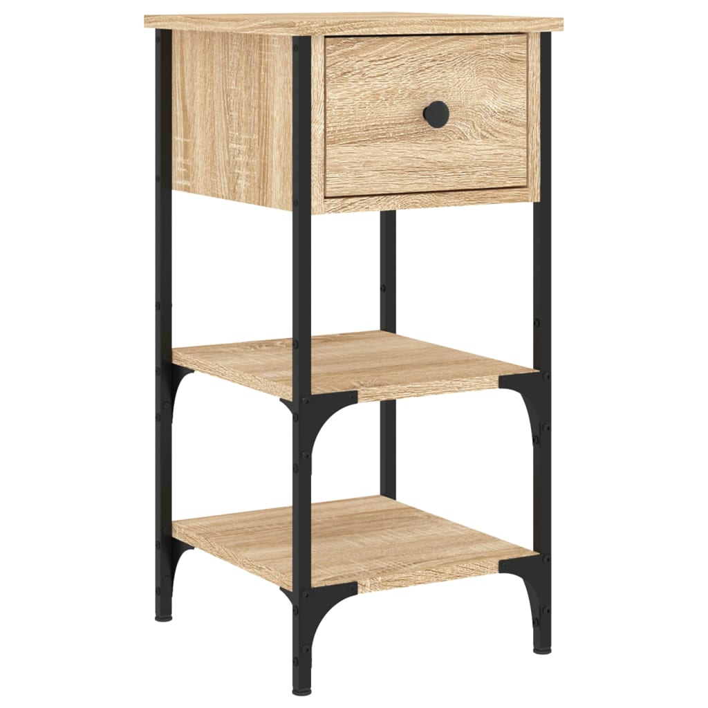 Nachttische 2 Stk. Sonoma-Eiche 34x36x70 cm Holzwerkstoff