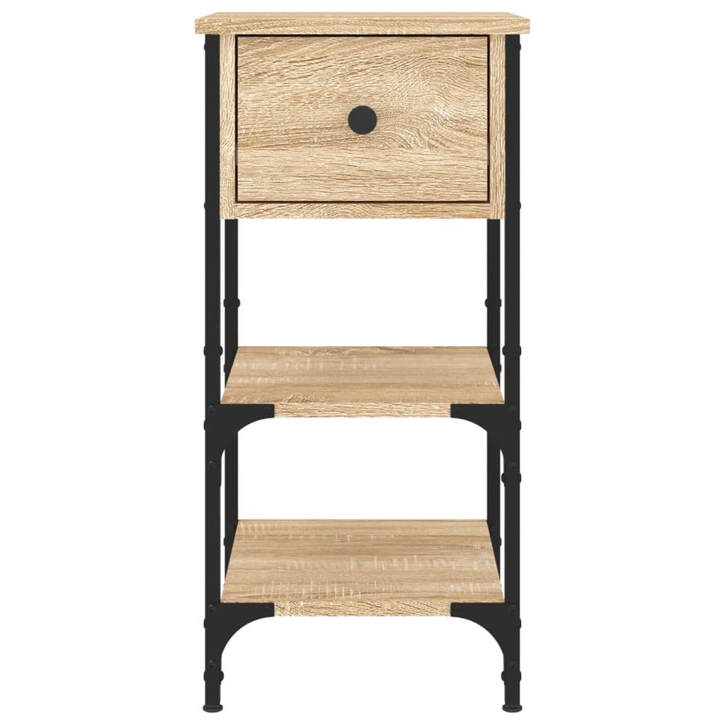 Nachttische 2 Stk. Sonoma-Eiche 34x36x70 cm Holzwerkstoff