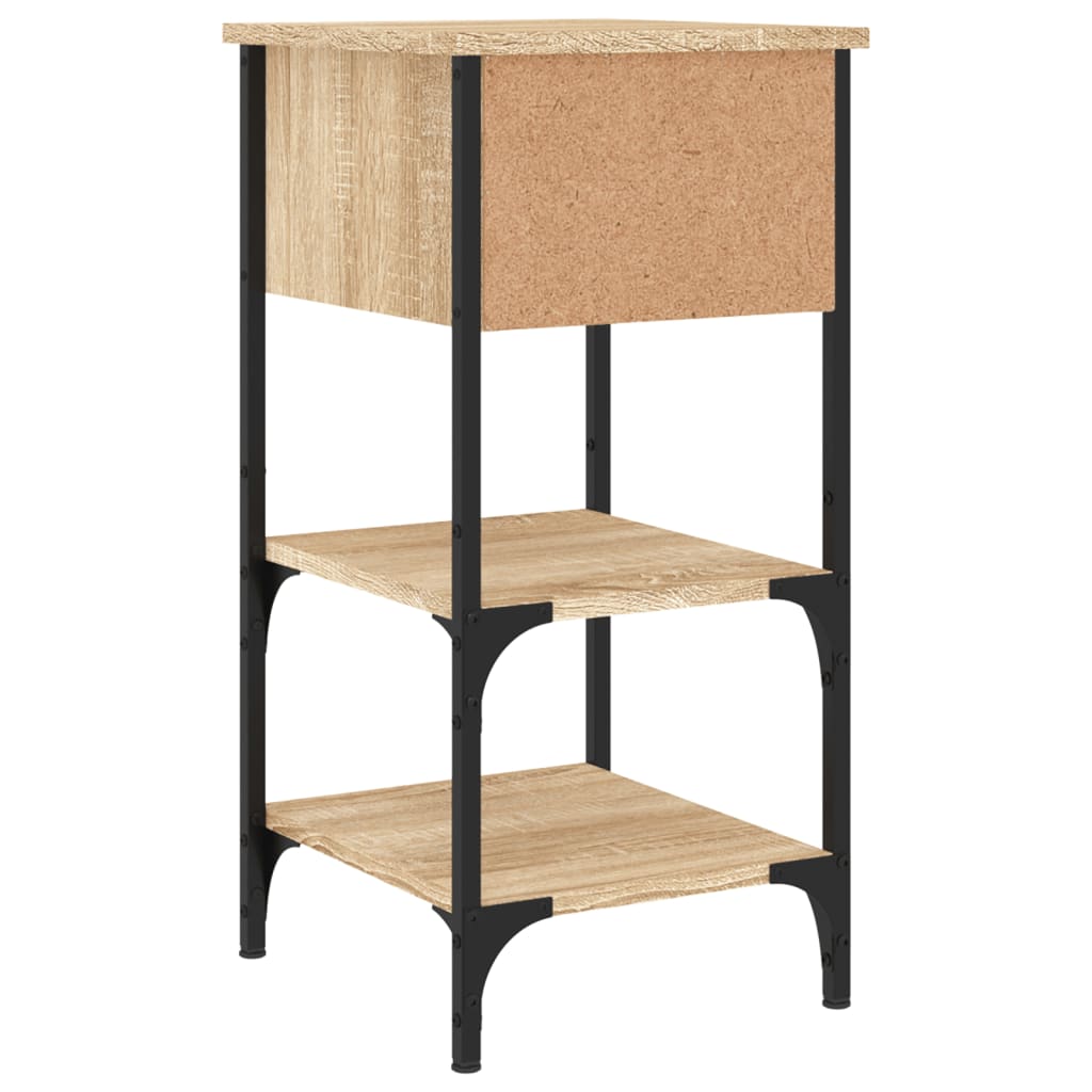 Nachttische 2 Stk. Sonoma-Eiche 34x36x70 cm Holzwerkstoff