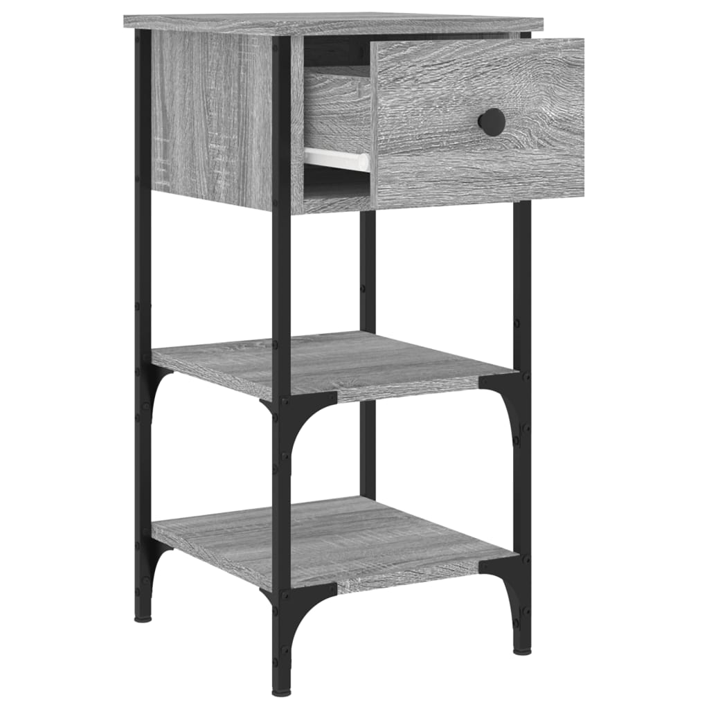 Nachttisch Grau Sonoma 34x36x70 cm Holzwerkstoff