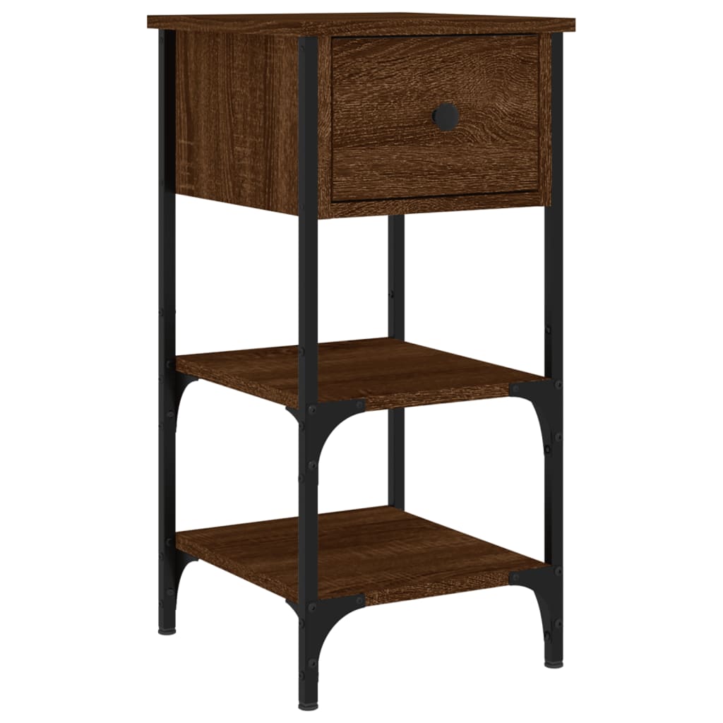 Nachttisch Braun Eichen-Optik 34x36x70 cm Holzwerkstoff